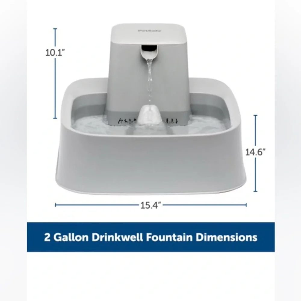 “Pet Safe” Pet Fountain For Fur Animals W/Extra Accessories.Dogs love them.